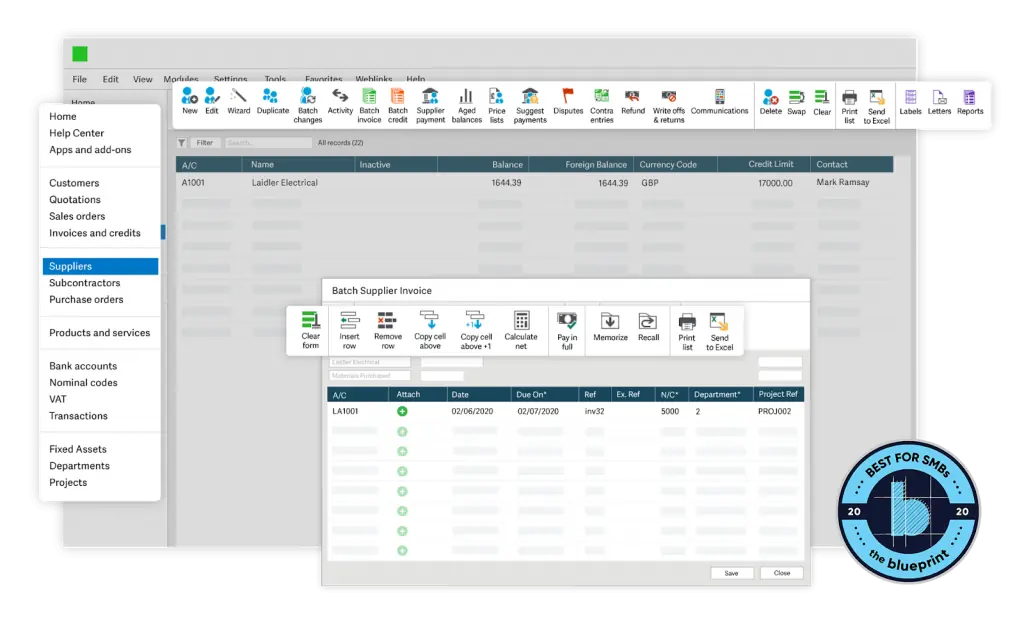 Sage accounting tool for small businesses