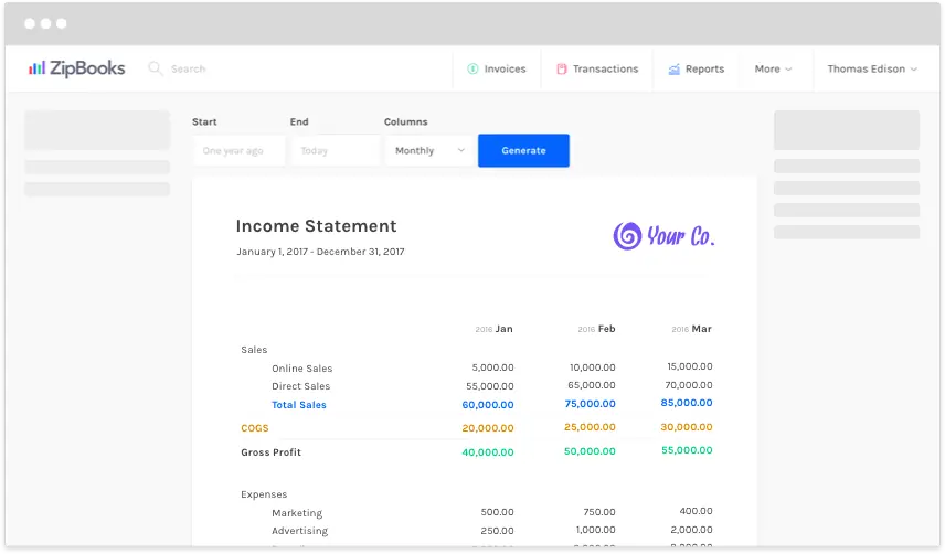 ZipBook Accounting Software